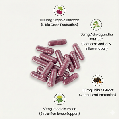 Beetroot Adaptogen Capsules (1,000mg)